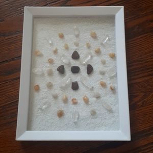 Framed crystal grid